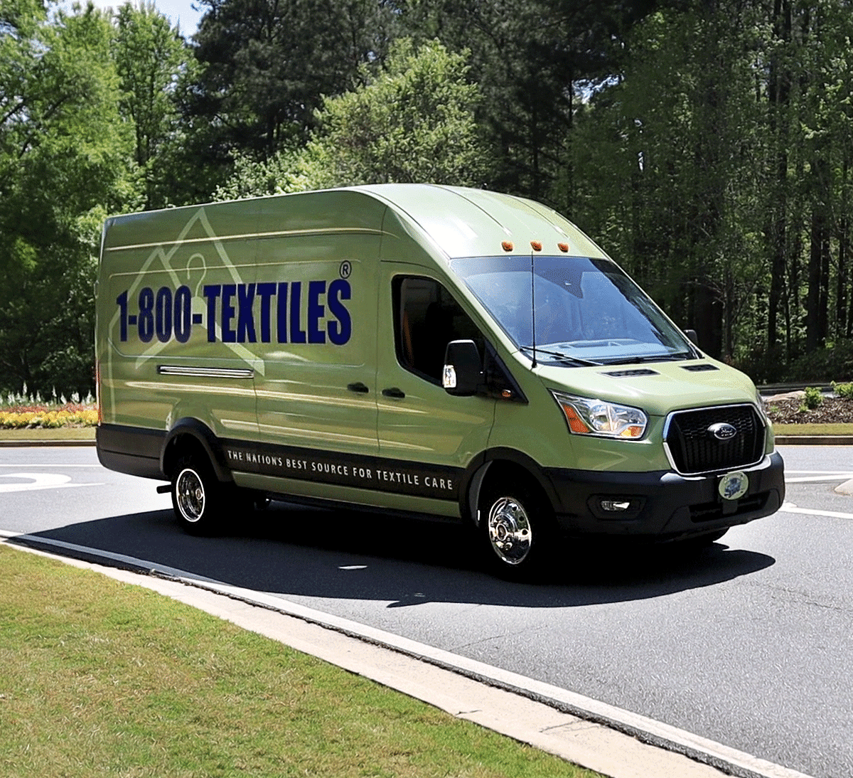 Textile service site visit Information - Image of 1-800-Textiles delivery van image